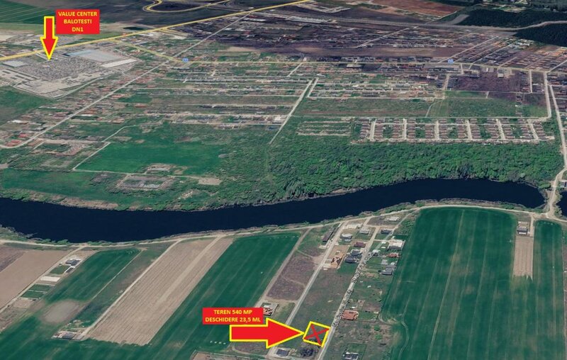Balotesti/ Corbeanca Ocazie! Teren 540 mp  Proiect + Avize  Autorizatie in curs